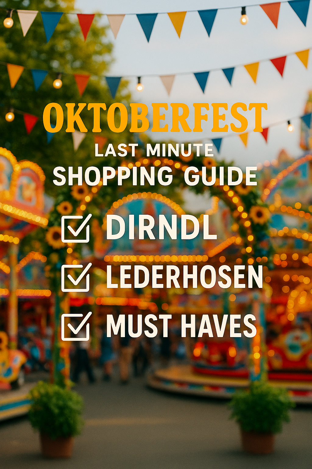 Oktoberfest Last Minute Shopping Guide
