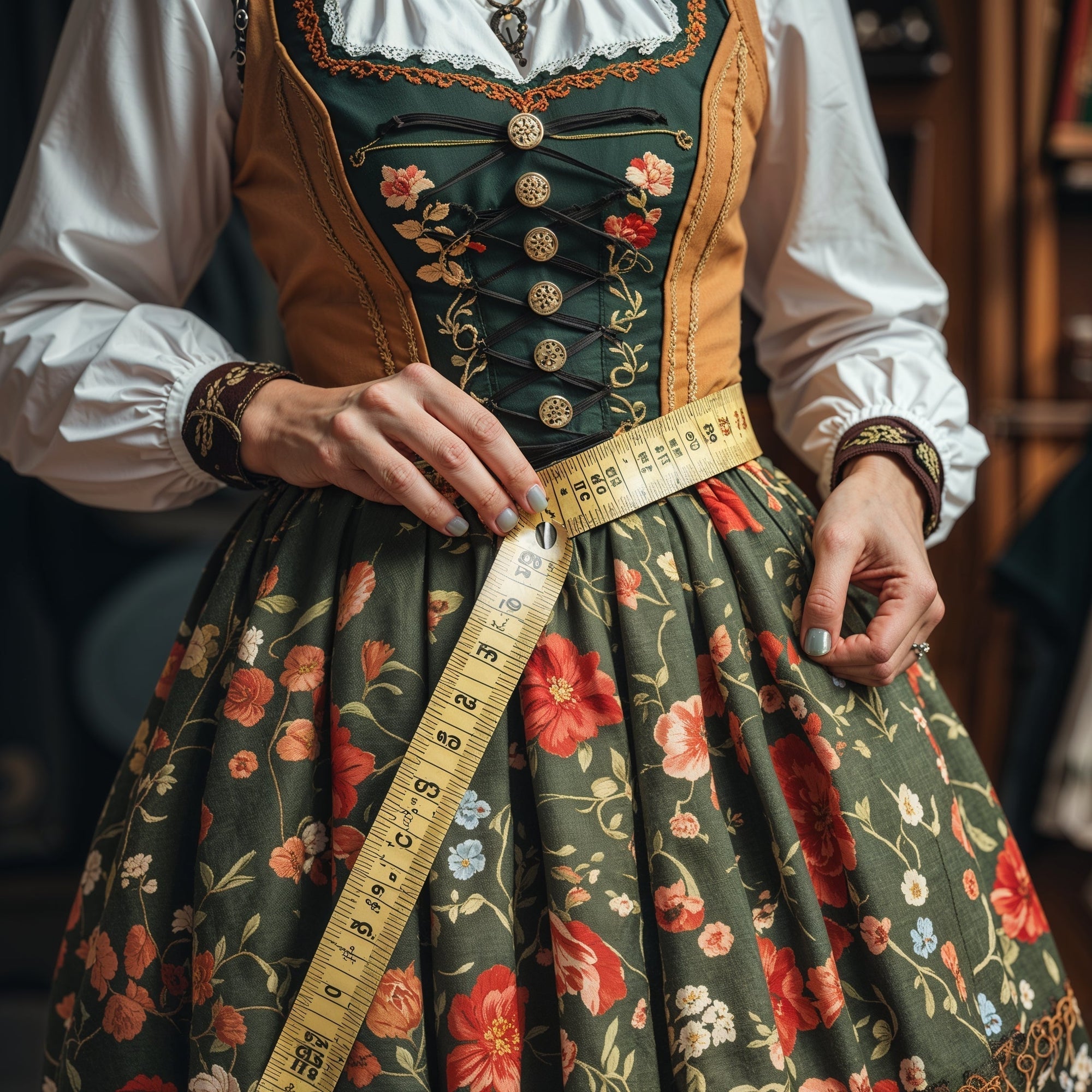 How to measure yourself for dirndl dress