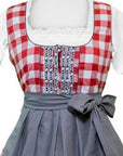 Wensky Midi Denim Dirndl Red Check - 56 EU