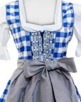 Wensky Midi Denim Dirndl Blue Check