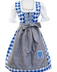 Wensky Midi Denim Dirndl Blue Check