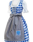 Wensky Midi Denim Dirndl Blue Check