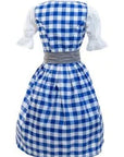 Wensky Midi Denim Dirndl Blue Check