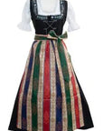 German Maxi Dirndl Long Anna Black