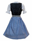 Stunning Blue Checkered midi dirndl dress
