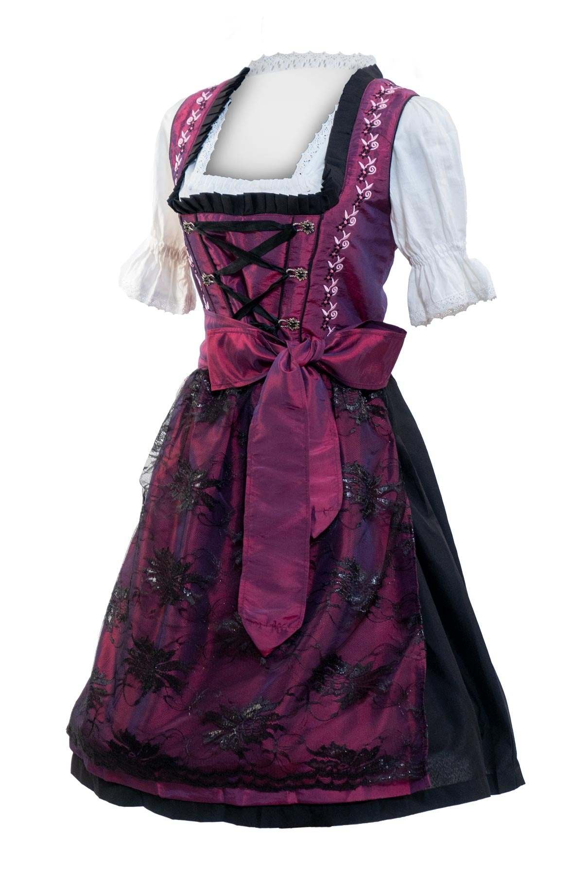 Classic Maroon Dirndl Dress Classic Maroon Dirndl Dress