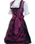 Classic Maroon Dirndl Dress
