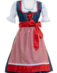 Red Heart Checkered Dirndl Dress