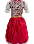 Gorgeous Hot Pink Dirndl Dress