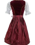 Premium Love Maroon Dirndl Dress