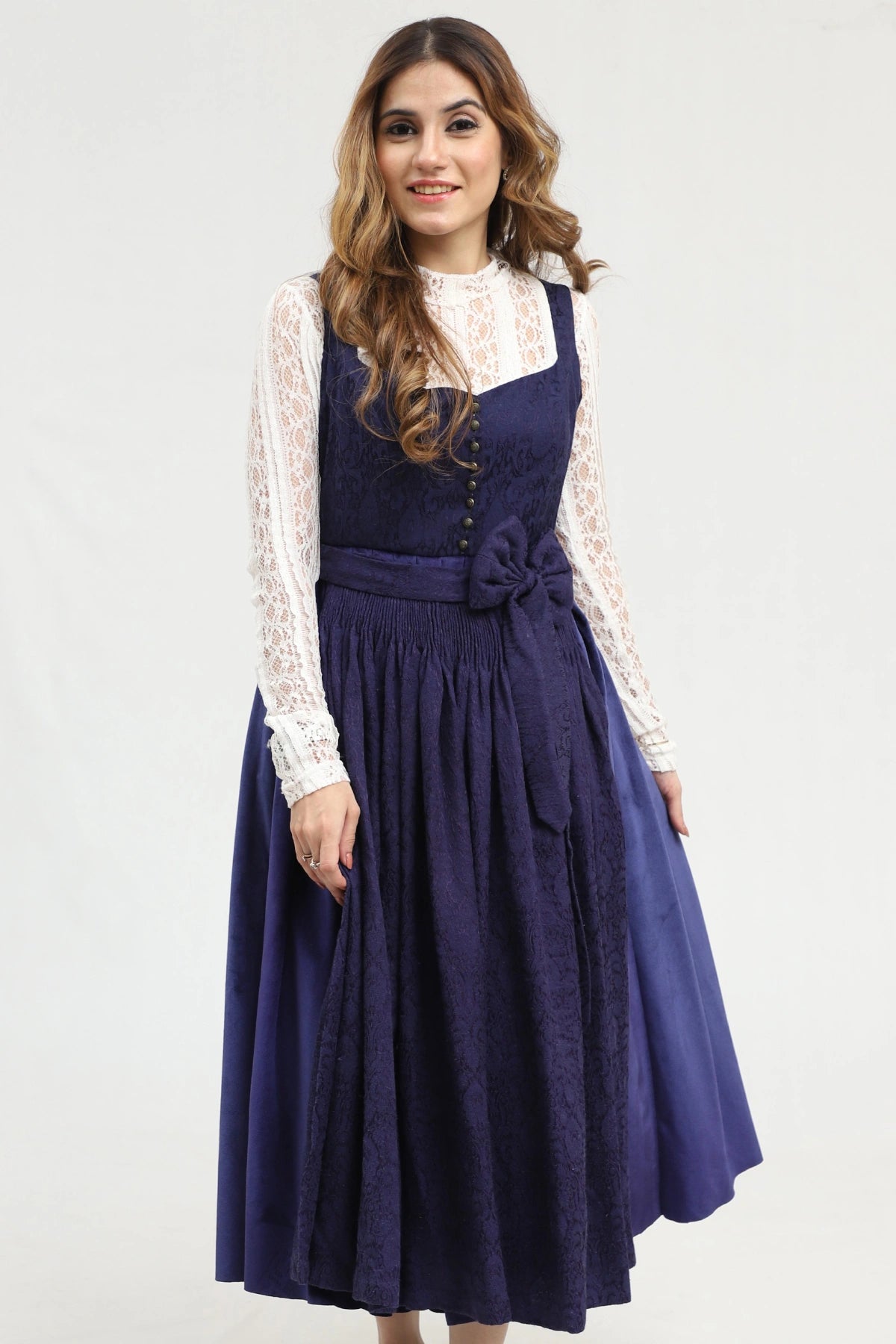 Twilight Charm Navy Blue Dirndl