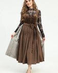 Brown Velvety Dirndl