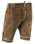 Light Brown Authentic Lederhosen with Fine Embroidery