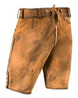 Rich Brown Lederhosen Adorned with Striking Embroidery