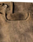 Faded Brown Trachten Lederhosen with Subtle Embroidery