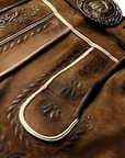 Authentic Brown Lederhosen with Modern Accents