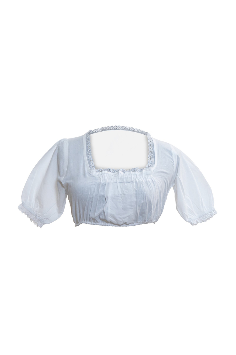 White lace dirndl blouse