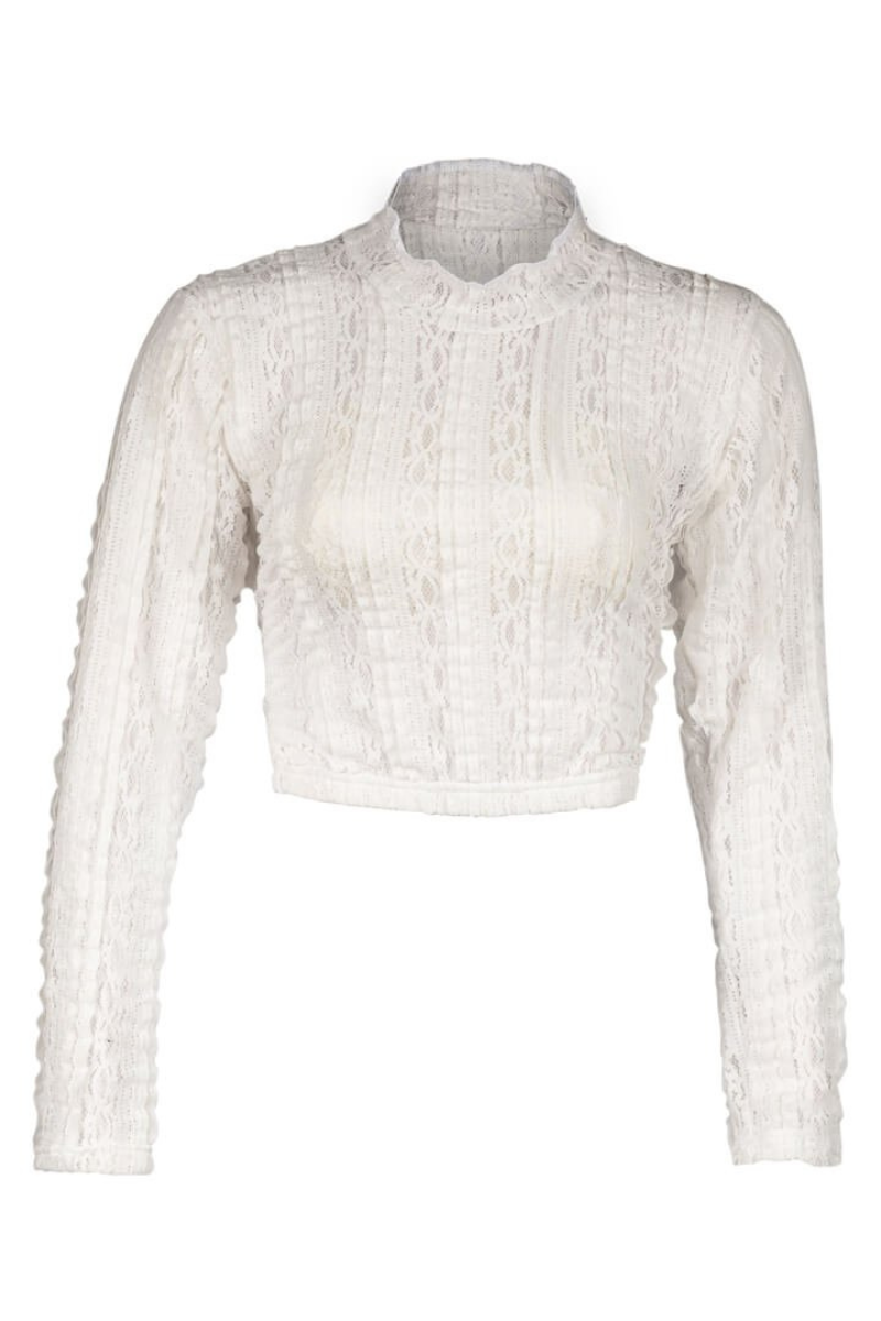 Classic white dirndl blouse