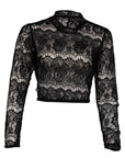 Black Festive Flair Stylish Dirndl Blouse