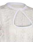 Fabulous White Dirndl Ribboned Blouse