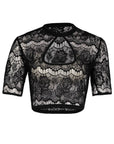 Black Glamourous Dirndl Bow Blouse
