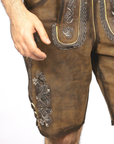 Dark Brown Lederhosen With Multiple Pockets