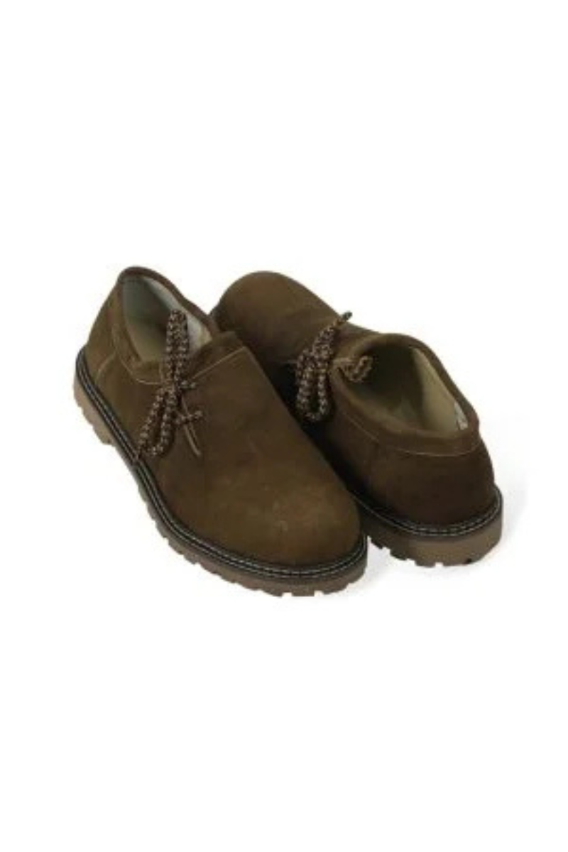Oktoberfest Oomph Side-lace Lederhosen Brown Boots