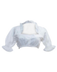 Plunging Cotton Dirndl Blouse