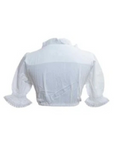 Plunging Cotton Dirndl Blouse