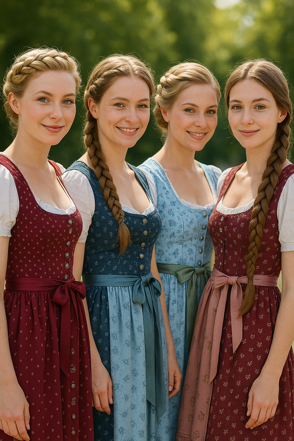Oktoberfest Hairstyles with Dirndl 