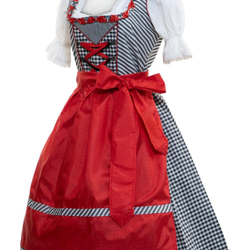 Cheeky Bella Red Checkered Dirndl Dress