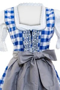 Wensky Midi Denim Dirndl Blue Check