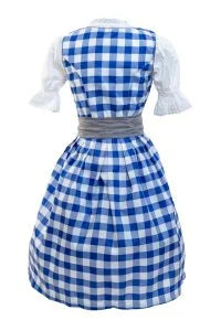 Wensky Midi Denim Dirndl Blue Check