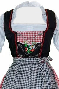 Vintage Dirndl Elsa Cherry Black