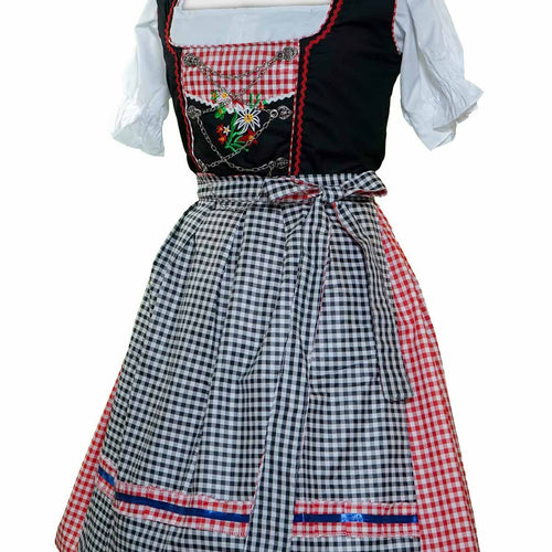 Vintage Dirndl Elsa Cherry Black