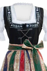 German Maxi Dirndl Long Anna Black