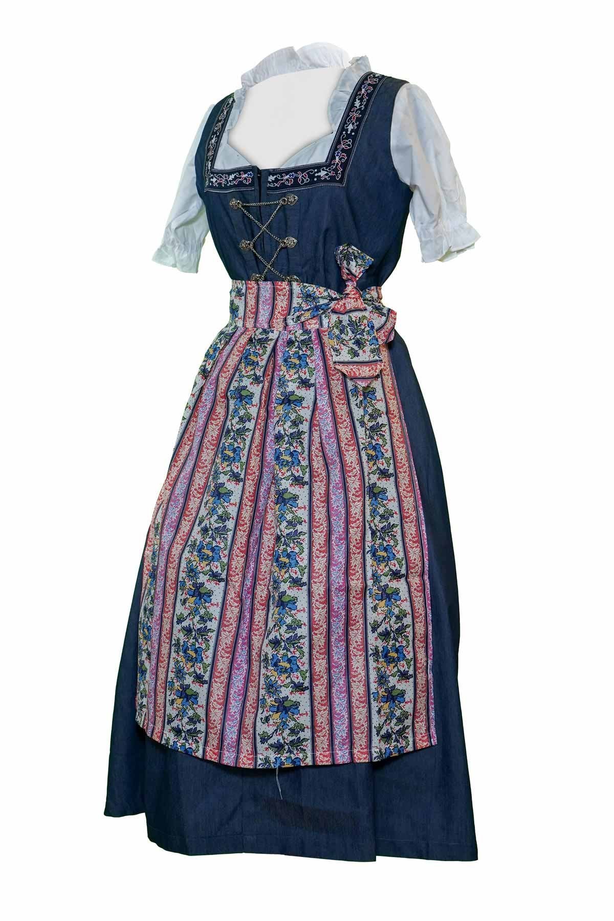 Cherry Red Maxi Dirndl Dress