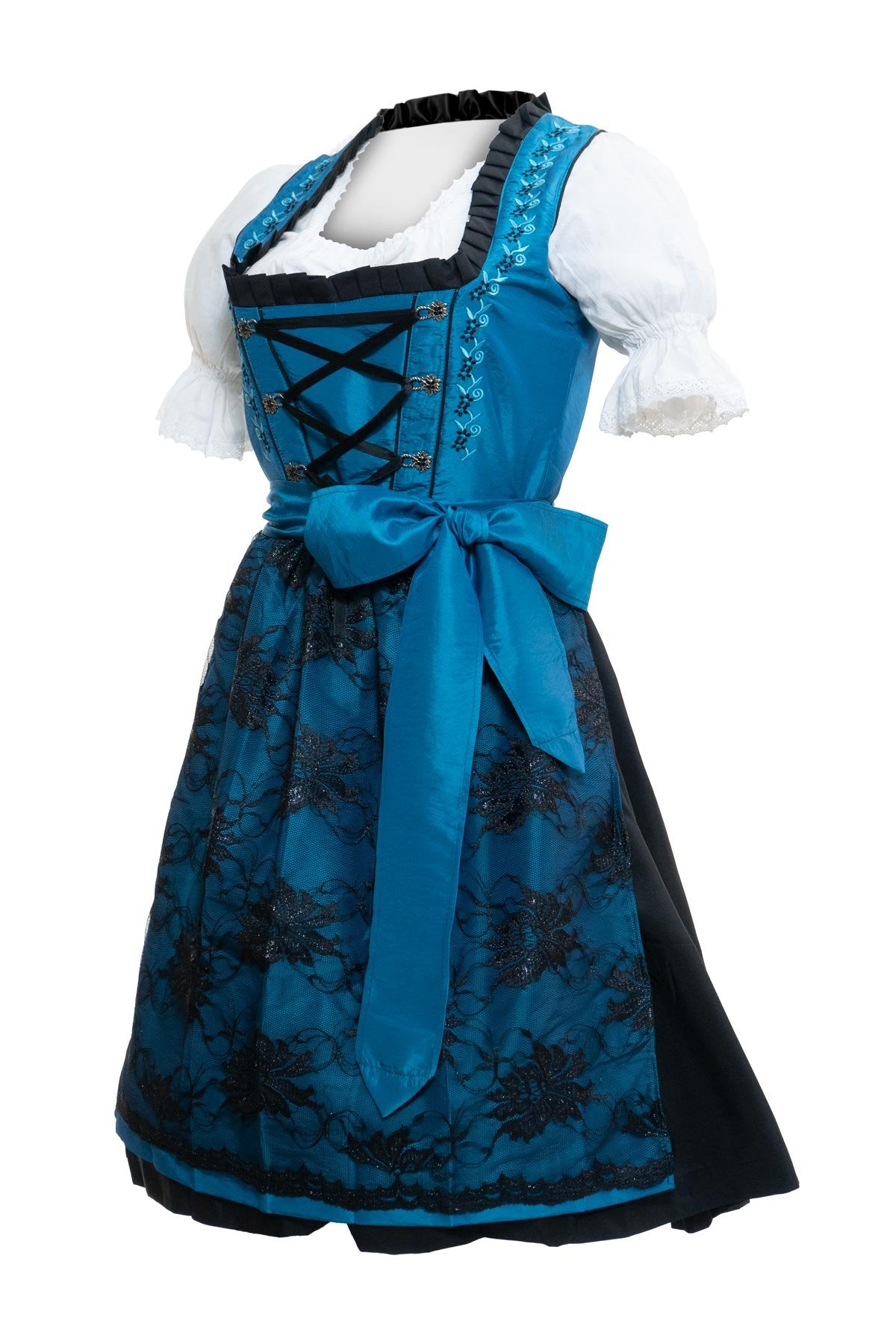 Classic Deep Blue Dirndl Dress