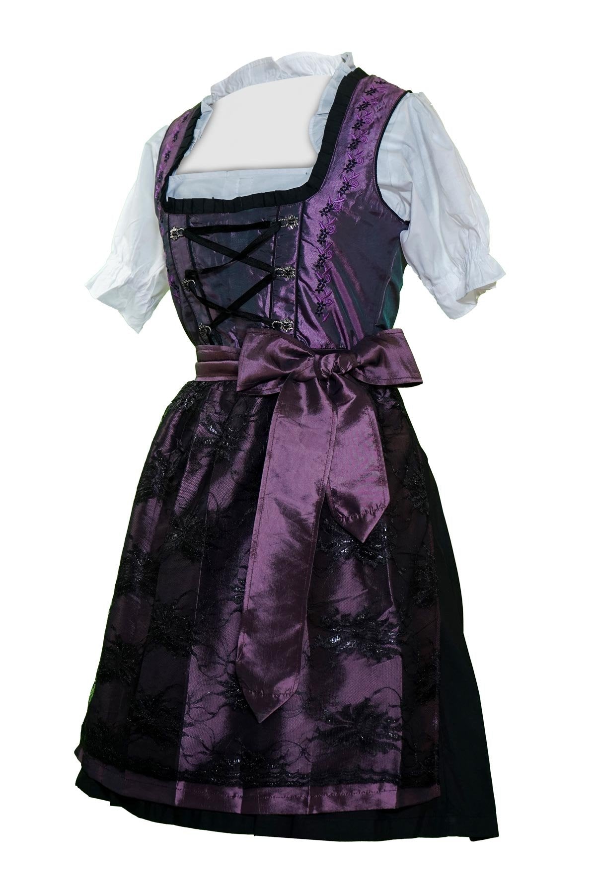 Deep Purple Vintage Dirndl Dress