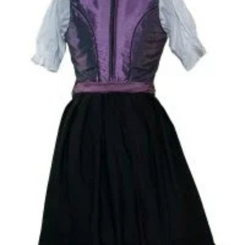 Deep Purple Vintage Dirndl Dress
