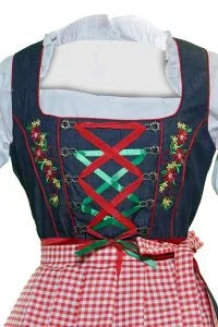 Blue 2 Way Apron Dirndl dress