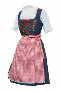 Blue 2 Way Apron Dirndl dress