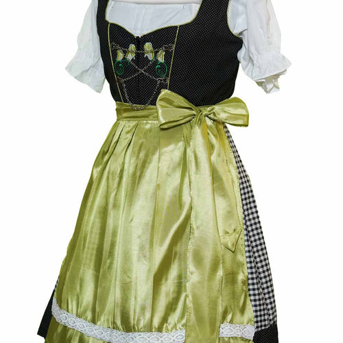 Grun Dirndl Dress with Charivari Chains