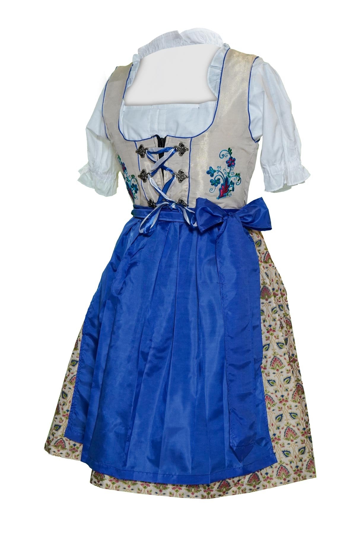 Blue Bavarian Dirndl Dress