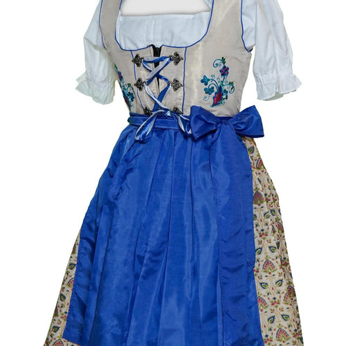 Blue Bavarian Dirndl Dress