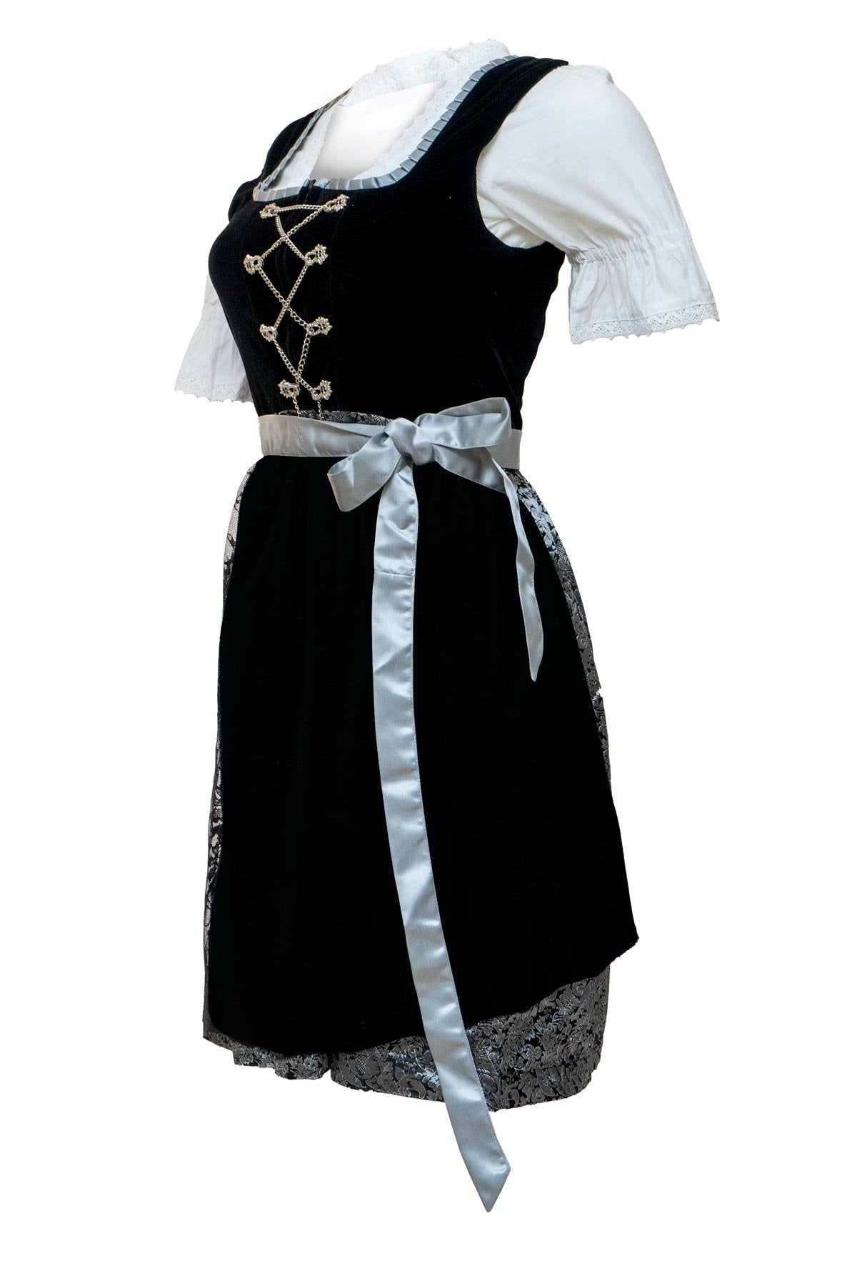 Black Velvet Paulina Midi Dirndl Dress