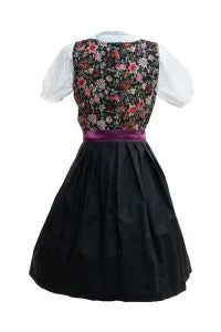 Gorgeous Black Floral Dirndl Dress