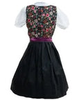 Gorgeous Black Floral Dirndl Dress