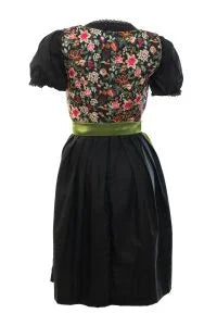 Curvy German Dirndl Dress Black and Green