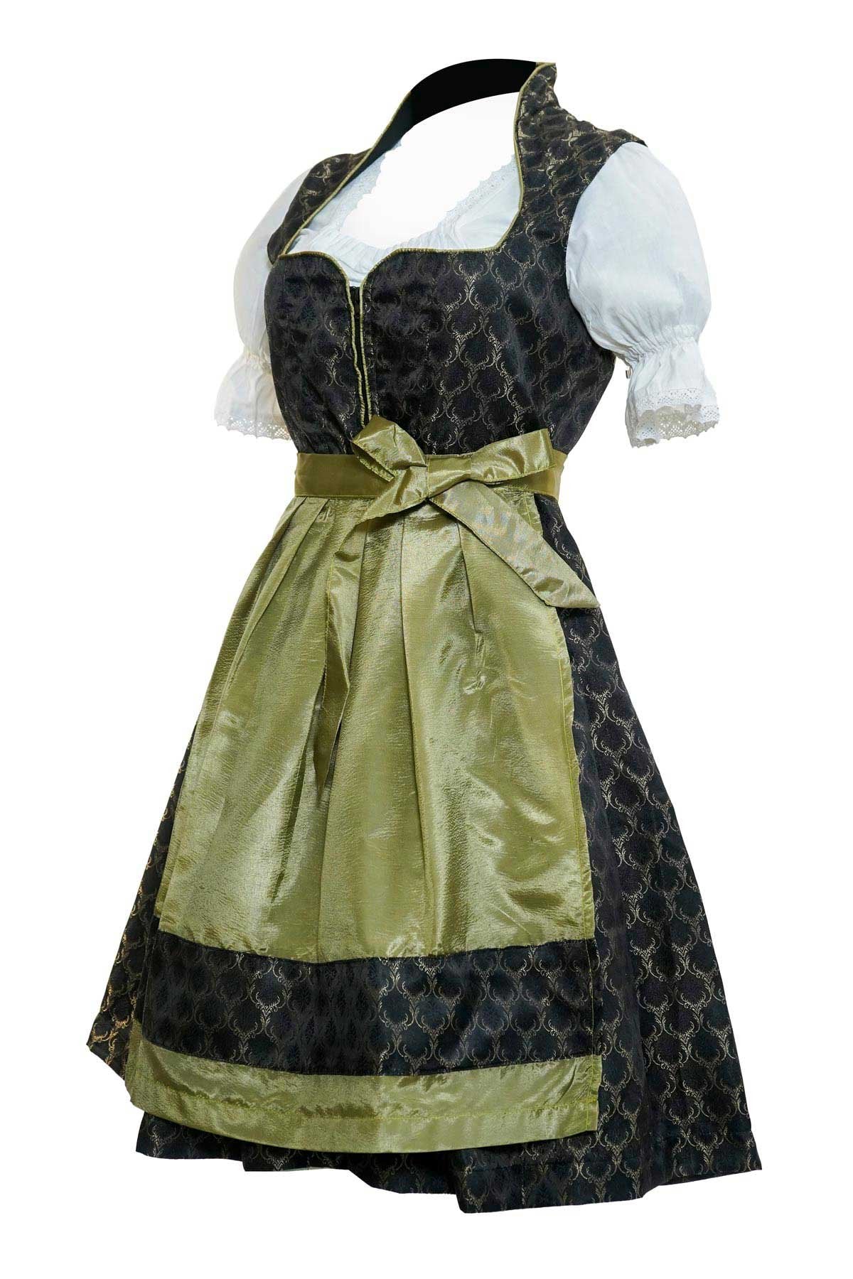 High Collar Bavarian Dirndl Dress